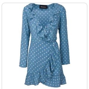 Realisation Par Alexandra wrap dress polka dot